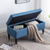 Large Chesterfield Storage Ottoman Bench Box Widnow Seat Stool Bedroom Footstool