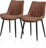 NEW Faux Leather PU Padded Dining Chairs Kitchen Dining Room Chair Set Family UK