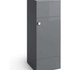 Cabinet Vanity Unit Bathroom Storage Grey Gloss Unit Single Door Modern 300mm