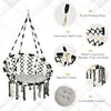 Hanging Macrame Hammock Chair Outdoor Garden Cotton Woven Rope Swing Chair 150KG