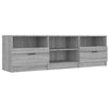 TV Cabinet Grey Sonoma 150x33.5x45 cm Engineered Wood UK