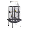 Large Bird Cage Parrot Cage Open Top Rolling Wheels for Canary Budgie Parakeet