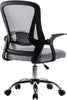 Office Chair with Flip-up Armrest - Mesh Back, Gas Lift, Swivel, Managerial Desk