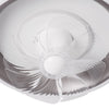 LED Ceiling Fan Light Dimmable Living Room Chandelier Lamp With Remote Control