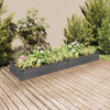 ARKEM Garden Raised Bed with Liner Grey 240x60x25 Solid Wood Fir,Raised E2P8