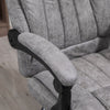 Executive Office Chair Computer Swivel Chair for Home with Arm, Footrest, Grey