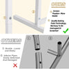 1.5M/1.8M/2M Wedding Arch Backdrop Stand Set of 3 White Metal Arched Frame Decor