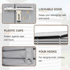 Metal Garden Shed, Lockable Tool Storage House Lean to Shed with Double Doors UK