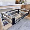 Pull Out Kitchen Basket Slide Out Storage Basket Cupboard Stainless Steel Drawer