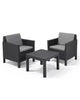 2 Seater Rattan Garden Furniture Bistro Set Keter Patio Table Chairs