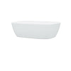 Modern Bathroom Wash Sink Basin Rectangular Curved Cloakroom Counter Top Ceramic