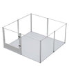 XXL Acrylic Dog Playpen Fence Safe Round Corner Guard Pet Whelping Box Cage Bed