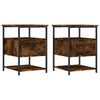 Bedside Cabinets 2 pcs Smoked Oak 40x42x56 cm Engineered Wood