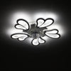 3 Color Dimmable 5 Head Flower Ceiling Fan Lights 6 Speed W/ APP& Remote Control
