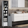 Bathroom Cabinet Freestanding Floor Cabinet Narrow Storage Cabinet Adjustable