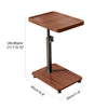 C Shaped End Table, Small Side Table for Couch, Sofa Table for Living Room