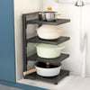 Multi Layer Corner Shelf Kitchen Pot Pan Rack Saucepan Cookware Stand Storage