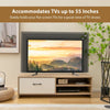 TV Stand for TVs up to 55 Inches Wooden TV Console Table Entertainment Center
