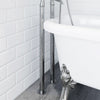 Traditional Freestanding Bath Shower Mixer Tap Crosshead Handle Chrome Bathroom