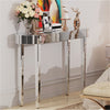 UK Modern Mirrored Glass Console Table Glam Dressing Table Bedroom Make-Up Table