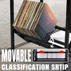 Record Player , Turntable Stand Vinyl Albums Storage Organizer Table with Wheels
