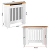 White Radiator Cover Cabinet Small Large Modern MDF Slat Wood Grill Furniture