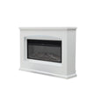 Electric Fireplace Remote Control LED Log Fire & Backlit Complete Modern Mantle
