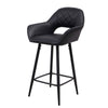 2PCS Barstools Padded Upholstered Dining Chair Breakfast Bar Seating for Cafe