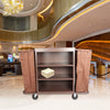 Janitorial Trolley Cleaning Cart Housekeeping Cleaner Cart 4 Tier w/ Bag Hotel
