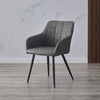 2 Pcs Dining Chairs Velvet/PU Cushion Backrest Seats Reception Armchairs Kitchen