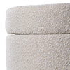 Ottoman Storage Stool Boucle Fabric Coffee Table Vanity Pouffe Chair Footstool