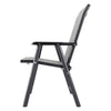 Garden Patio Table And 4/6 Foldable Chairs Outdoor Seating Set W/ Parasol Hole