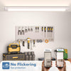8X 5FT LED Strip Light Batten Tube Light Office Shop Garage Ceiling Lamps 6500K