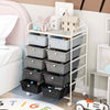 Storage Trolley 10-Drawer Rolling Utility Cart Kitchen Organizer w/Wheel