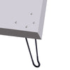 Square Outdoors Fire Pit Heat Deflector Traps&Directs Heat Outward Folding Leg