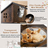 Multi-level Cat Condo Furniture for Indoor Cats Brown
