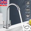 Sink Mixer Taps Swivel Spout Single Lever Tap Mono Chrome Faucet Modern Kitchen