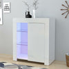 Multi-type Modern High Gloss Bedside Table Storage Drawer Nightstand Cabinet LED