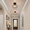 Modern Crystal Ceiling Light Fixture Mini Semi Flush Mount Chandelier Hallway UK