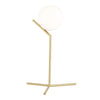Desk Lamp Indoor Lighting Table Bedside Light w/ White Glass Ball Lampshde Decor