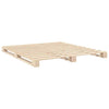 Bed Frame with Headboard 180x200 King Solid Wood Pine B7B2