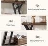 70.9-Inch Narrow Long Entryway Console Table, Industrial Sofa Table Behind Couch