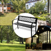 Outdoor Furniture Garden Bench Steel Frame Weatherproof Patio Loveseat