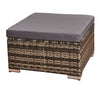 Patio Sofa Set Corner Rattan Garden Furniture Outdoor L-Shaped Mix Grey 4-Seater