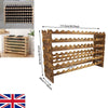6 Tier 72 Bottle Shelf Wine Rack Holder Wood Stand Storage Display Stackable UK