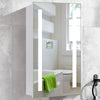 60/70/80cm LED Bathroom Mirror Cabinet w/Demister Pad Shaver Socket Wall Mounted