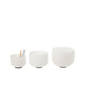 432Hz 8"-12" Set of 3 Chakra Design Quartz Crystal Singing Bowl with Carry Case