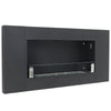 Wall/ Insert Fire Flame Bio Ethanol Stainless Steel Glass Fire Fireplace