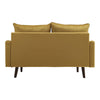 Modern Velvet Couch 2 Seater Sofa Padded Settee Loveseat w/Cushions Wooden Legs
