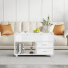 High Gloss 4 in 1 Lift Top Coffee Table Storage Dining Table Drawer Living Room